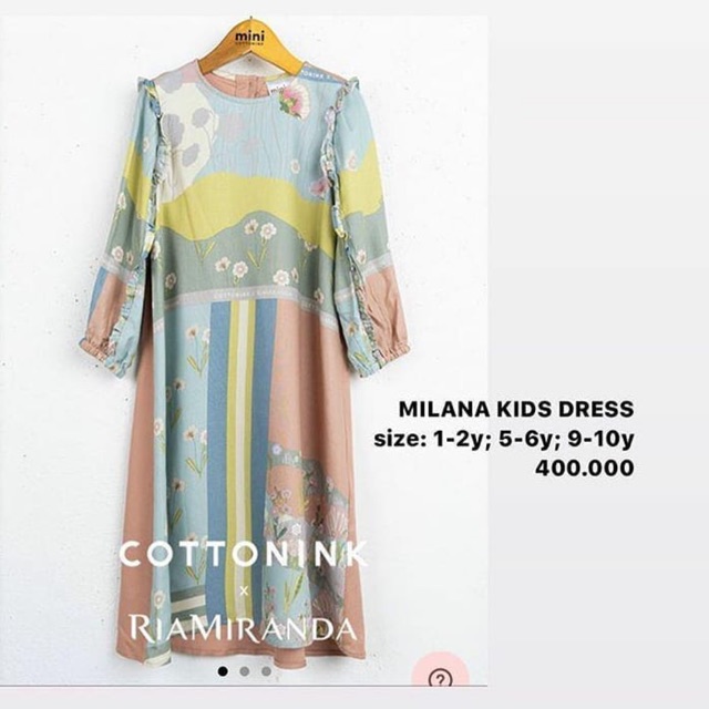 Milana Kids Dress Ria Miranda Primoria Cottonink
