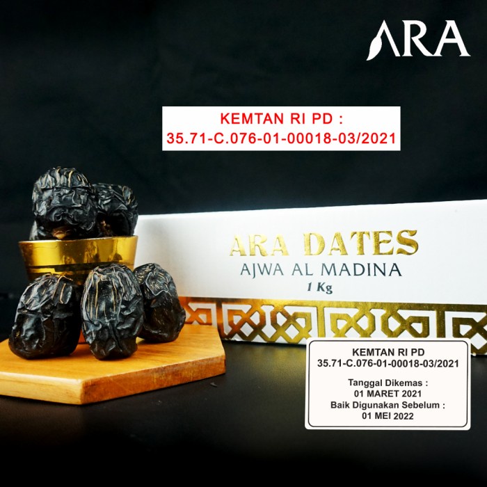 

Kurma Ajwa Jumbo ARA DATES 1kg Original