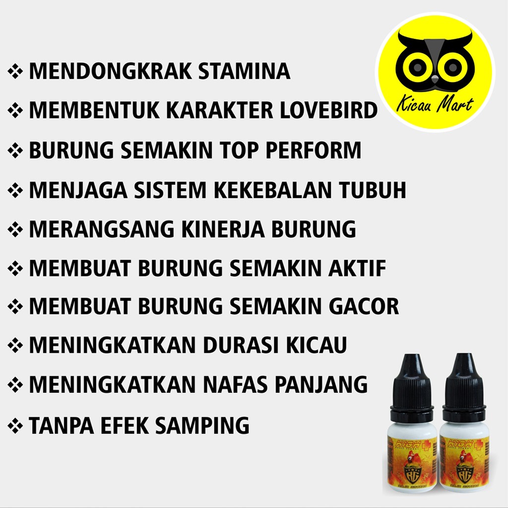 RG PLUS SUPLEMEN LOVEBIRD DOSIS TINGGI RAJA GOYANG VITAMIN OBAT PENGGACOR DOPING BURUNG LOVEBIRD LOVE BIRD NGEKEK KONSLET DURASI PANJANG SUPER GACOR RGHPL