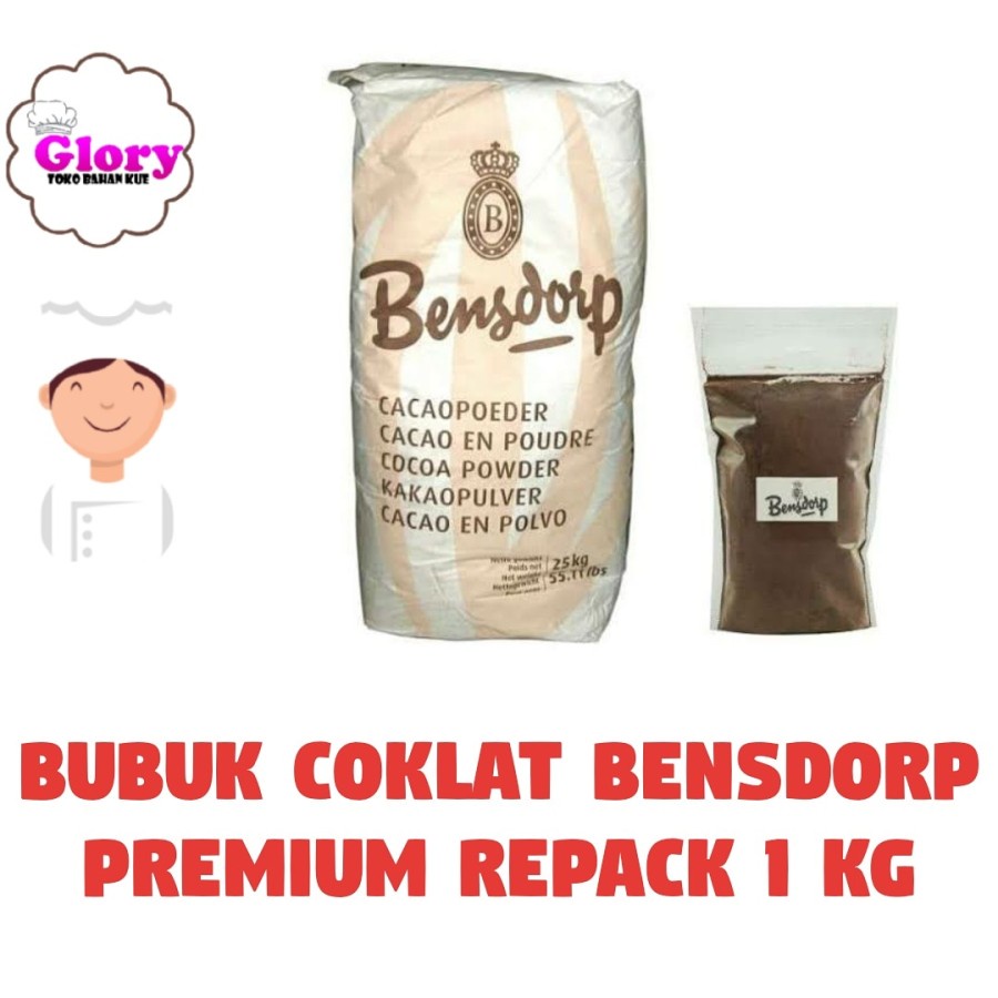 

bensdrop bensdrop bendrop bubuk coklat repack 1kg/pure cocoa powder