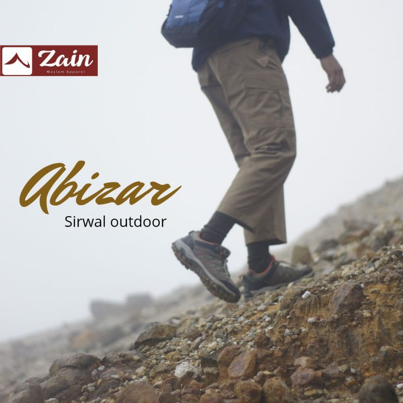 Celana sirwal outdoor Abizar by zain sirwal gunung outdoor bahan ribstop