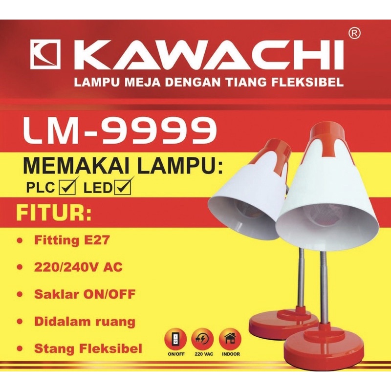 Lampu Meja Belajar LM-9999 Kawachi