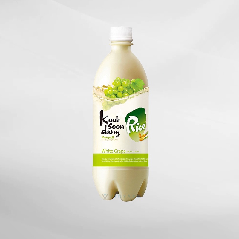 Kook Soon Dang Makgeolli White Grape 750 ml ( Original &amp; Resmi by Vinyard )