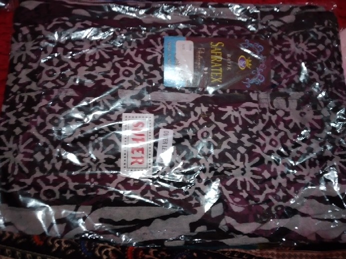 Outer Batik Paris Cardigan Kancing Vest Batik Wanita Lengan Panjang