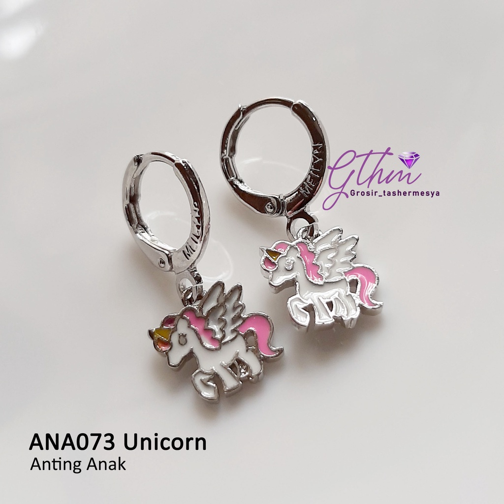 Anting Anak Unicorn Wing Kuda Poni Perhiasan Fashion Anti Karat Anti Alergi ANA073 GTHM