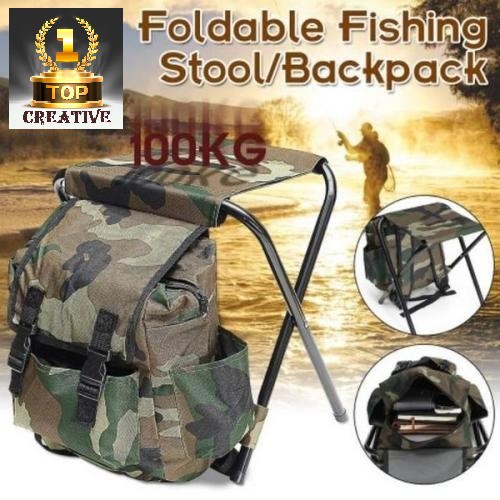 Kursi Tas Lipat Kursi Mancing Lipat kursi outdoor Kursi Camping TAS RANSEL KURSI LIPAT tas mancing