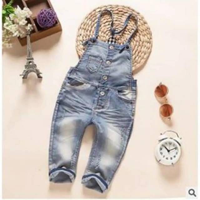 Overall jeans anak import celana panjang
