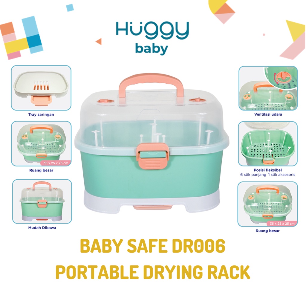 Baby Safe DR006 Portable Drying Rack | Rak Pengering Botol