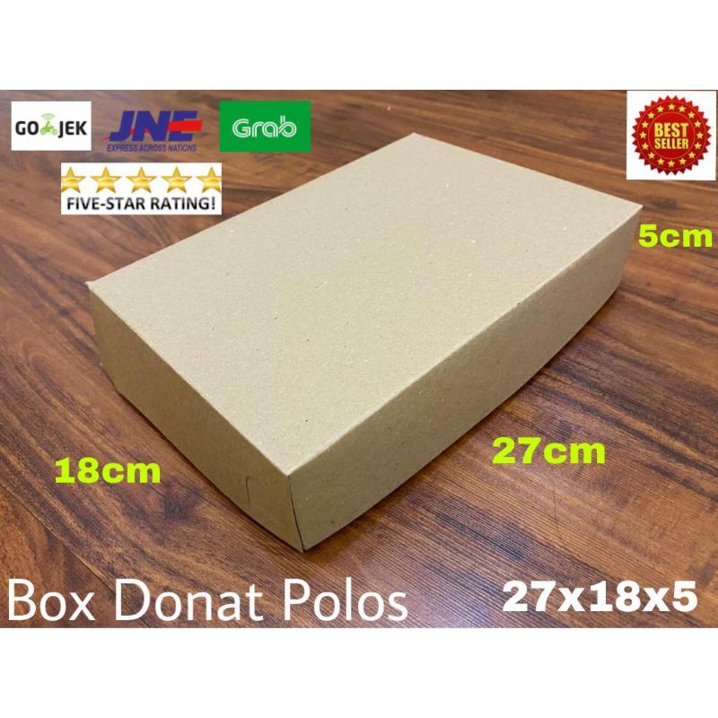 

Box donat polos coklat / Dus donat coklat polos / Box donat polos