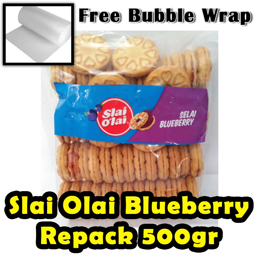 

Slai Olai Blueberry Kiloan / Repacking kemasan 500gr Free Bubble Wrap