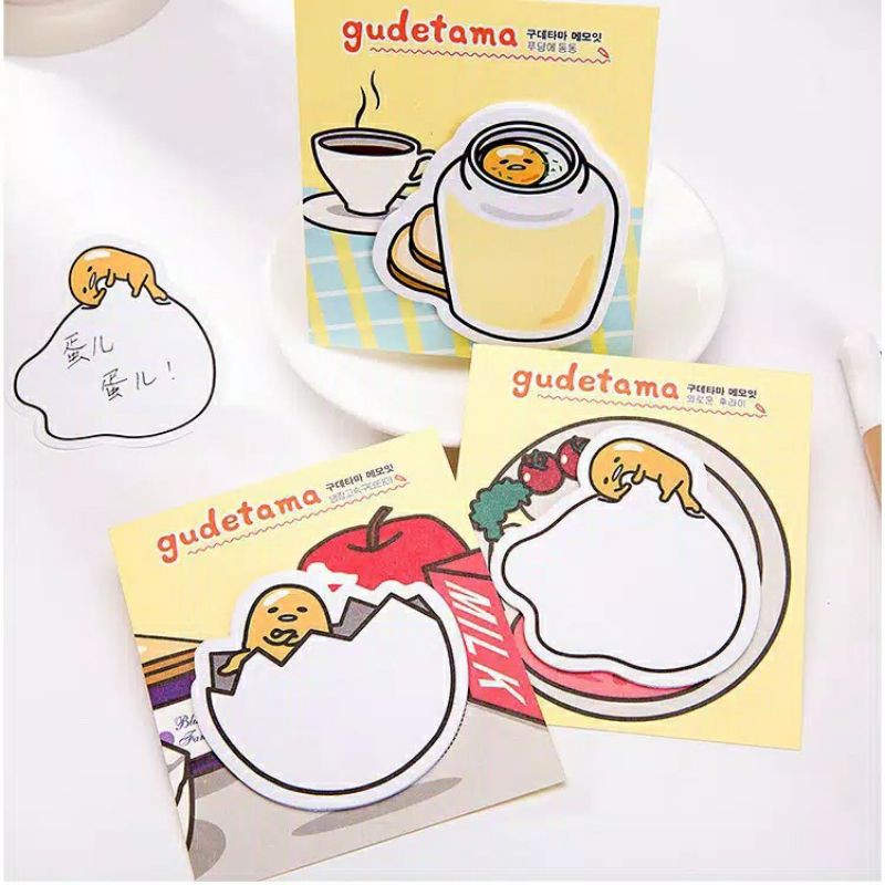 

[LOVATO.CO] 1 PCS Sticky Notes Karakter Gudetema 20-30 Lembar Lucu