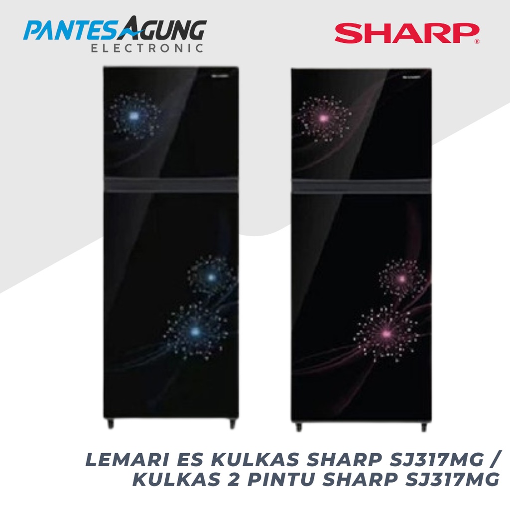 LEMARI ES KULKAS SHARP SJ317MG / KULKAS 2 PINTU SHARP SJ317MG