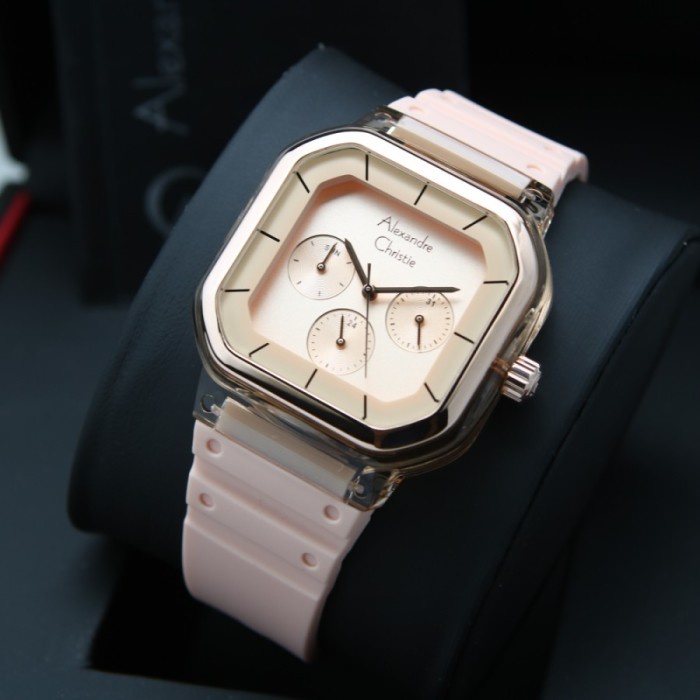 READY Jam Tangan Wanita Alexandre Christie AC 2811 / AC2811 Rosegold Peach PROMO