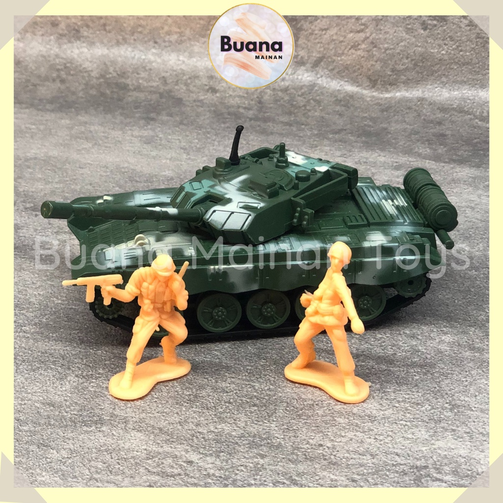 DIECAST MINIATUR MILITARY WAR TANK MAINAN ANAK COWO TANKER PERANG MILITER 2016-1