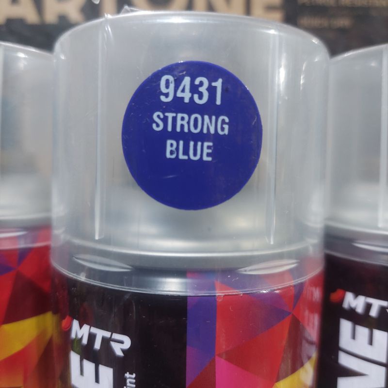 Pilok Pilok Cat Semprot MTR ARTONE Strong Blue 9431 Biru Tua 300cc Ukuran Besar Tahan Bensin Semprotan Bisa diputar Miring dan Lurus ( Horizontal dan Vertical)