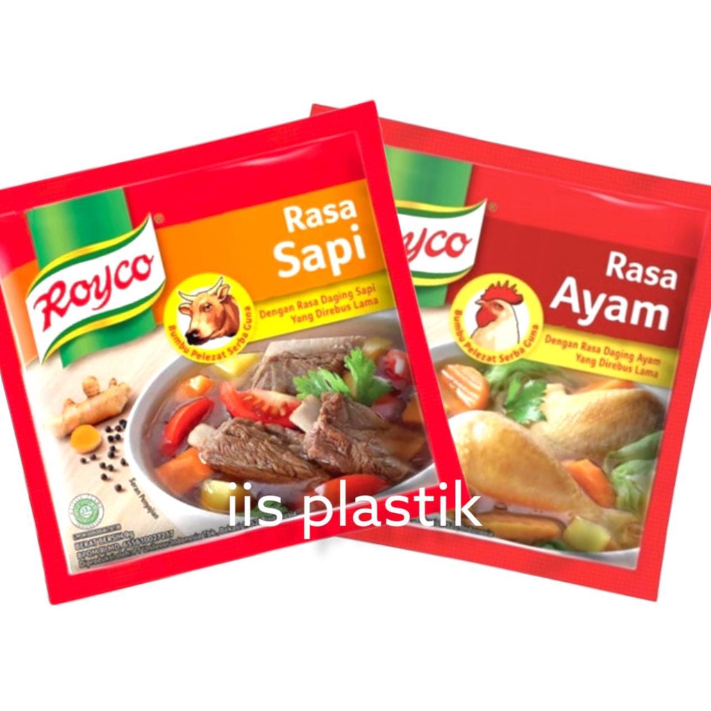 Royco Sachet rasa Ayam/ Sapi Renceng 8gr 12pcs