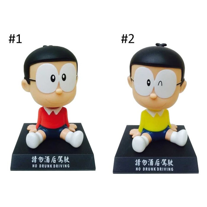 Figure Pajangan Dashboard Mobil Nobita Doraemon Kepala Goyang Bobble Head