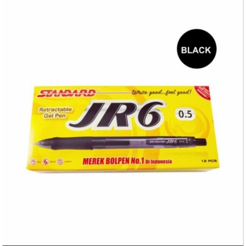 

STANDARD PEN JR6 - 12PCS -HITAM