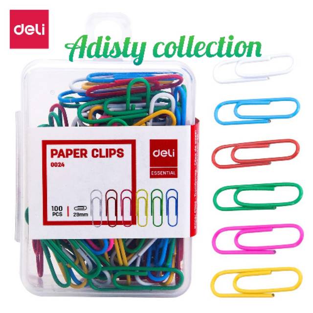 

Triagonal / Paper clip Warna Deli isi 100 pcs