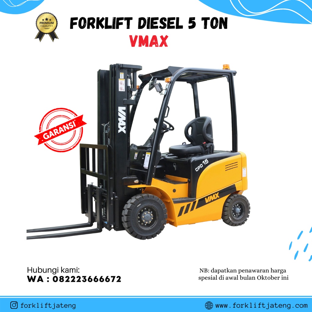 FORKLIFT DIESEL 2-5 TON VMAX / FORKLIFT DIESEL 5 TON MURAH / FORKLIFT VMAX MURAH
