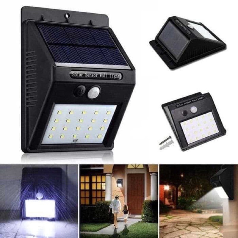 Lampu pagar/ taman / dinding tanpa listrik - Dengan tenaga Matahari