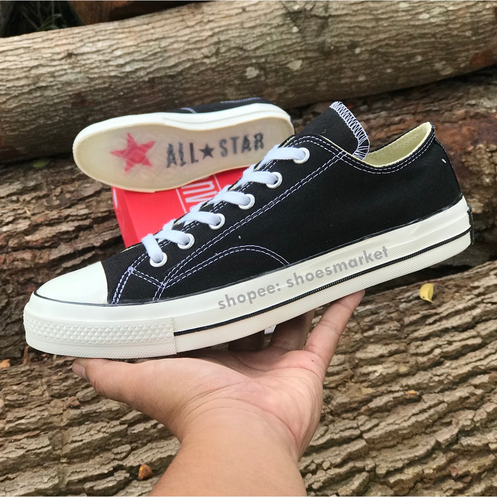 SEPATU CONVERSE 70S LOW BLACK WHITE ALL STAR CHUCK TAYLOR SOL BENING