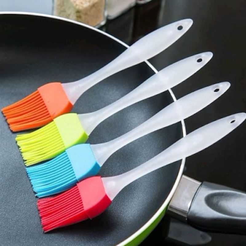 Kuas minyak Silikon Oles Kue Tahan Panas Silicone Brush Dapur Roti bbq  Minyak Mentega Anti Rontok