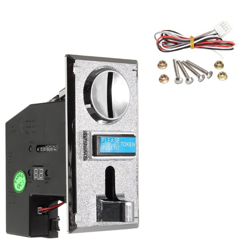 Multi Coin Acceptor Electronic Roll Down 4P Port Electronic Coin Selector Vending Machine Arcade Game Ticket Redemption