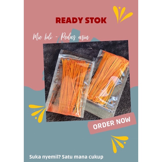 

MIE LIDI PEDAS ASIN | Kemasan Pouch