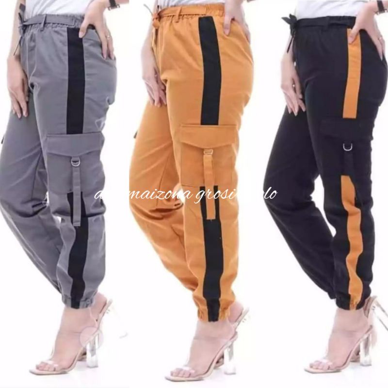JOGGER CARGO DEWASA LIST SAMPING,MATT:AMERICAN DRILL,ALLSIZE:XL.