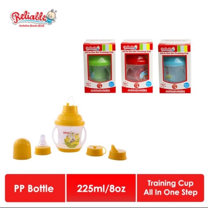 reliable training cup all in one botol susu 225ml