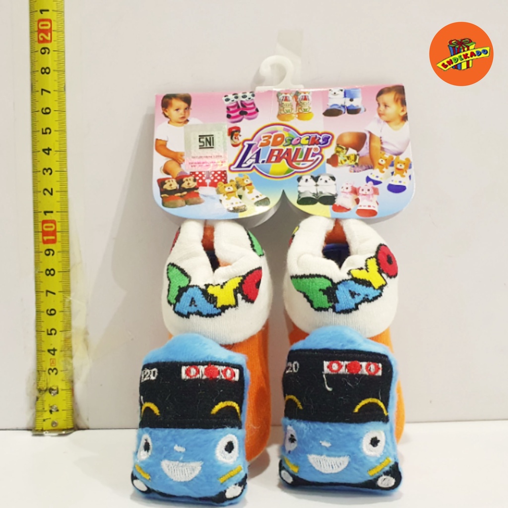 KAOS KAKI ANAK 3D LA BALL 6-12 BULAN - Kaos Kaki Anak