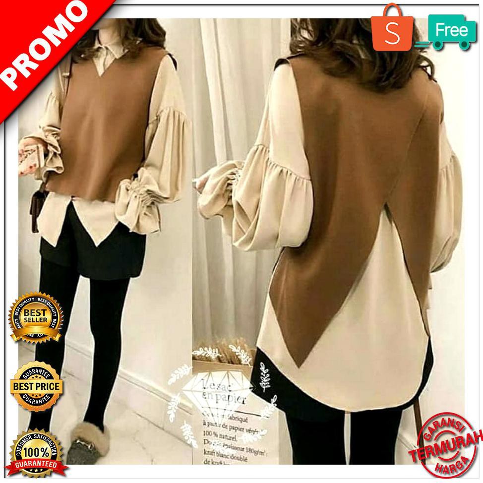 PROMO Olivia Top 2in1 Baju Atasan Wanita Pakaian Wanita Terbaru BEST SELLER