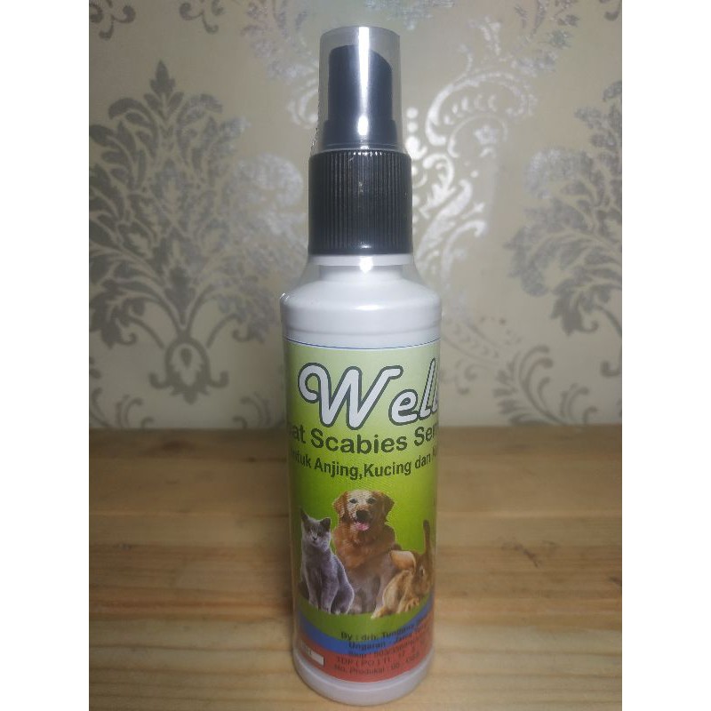 Obat Scabies Semprot Anjing, Kucing, & Kelinci Well