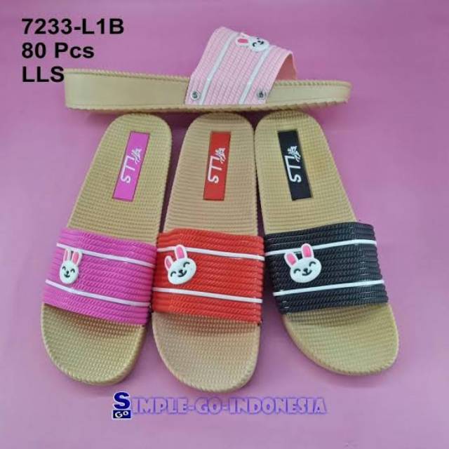 Obral Sandal lucstar 7233 - sandal slop cewek