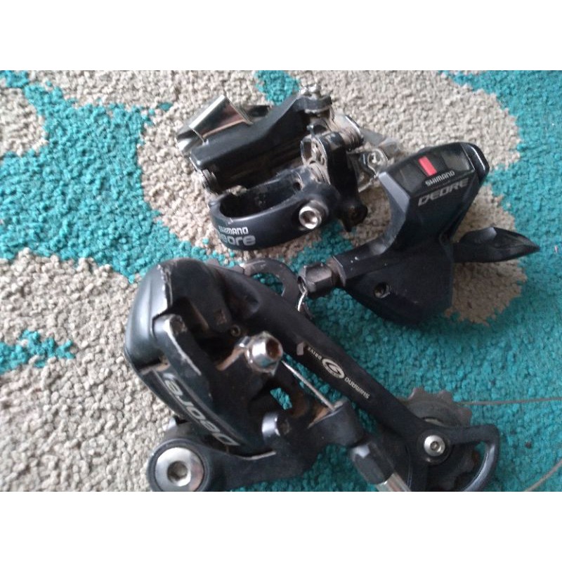 Groupset Drive train Shimano Deore 9 Speed tanpa shiftet