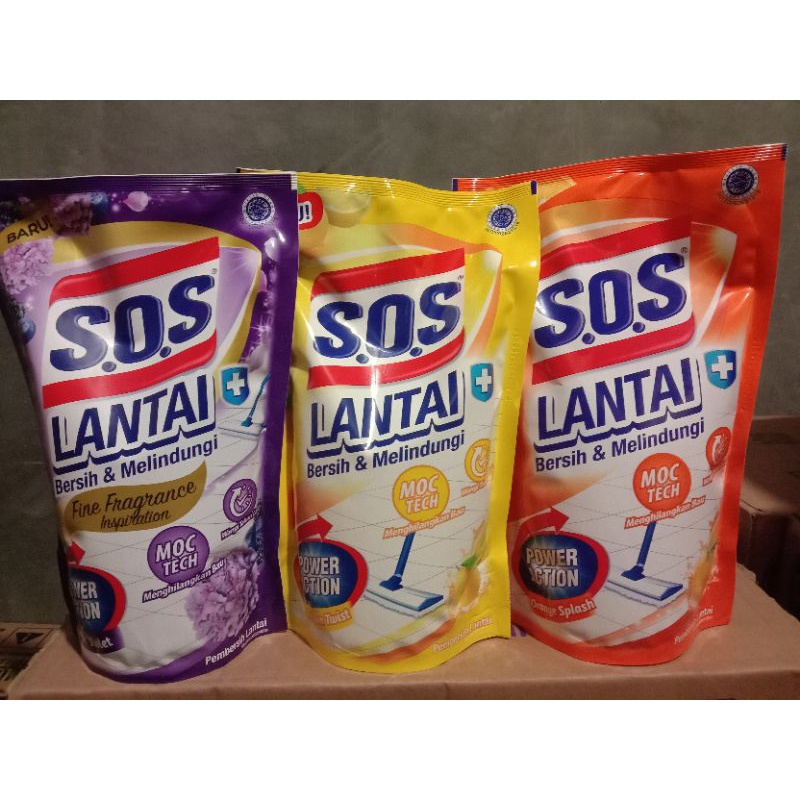 SOS Pembersih Lantai Refiil 750 Ml