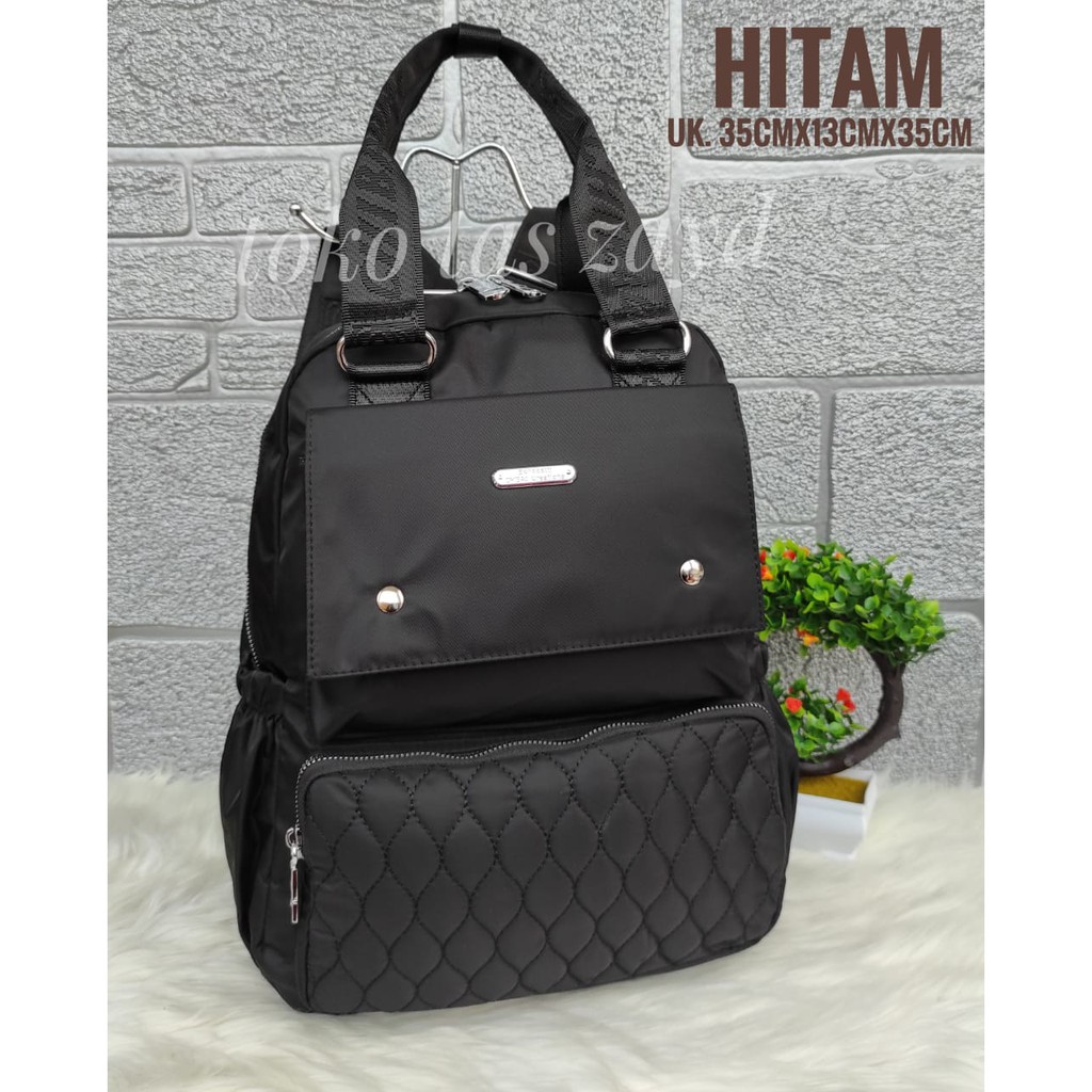 RANSEL WANITA CHIBAO IMPORT BORDIR MUAT LAPTOP 14 INCH 2IN1