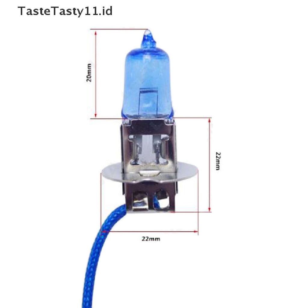 (TasteTasty) Bohlam Lampu Xenon H1 H3 H4 H7 H11 9006 9007 12V Warna Putih