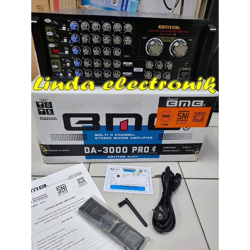 ampli bmb da3000 pro bt da 3000pro bt da3000 pro blutooth garansi 3tahun