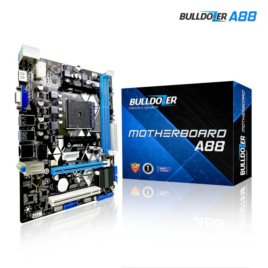 Motherboard Bulldozer A88 AMD FM2+ DDR3 Garansi Resmi