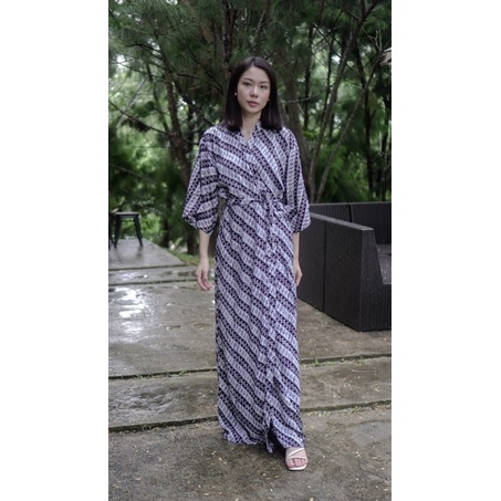 long kimono, kimono dress, daster batik huza, daster huza