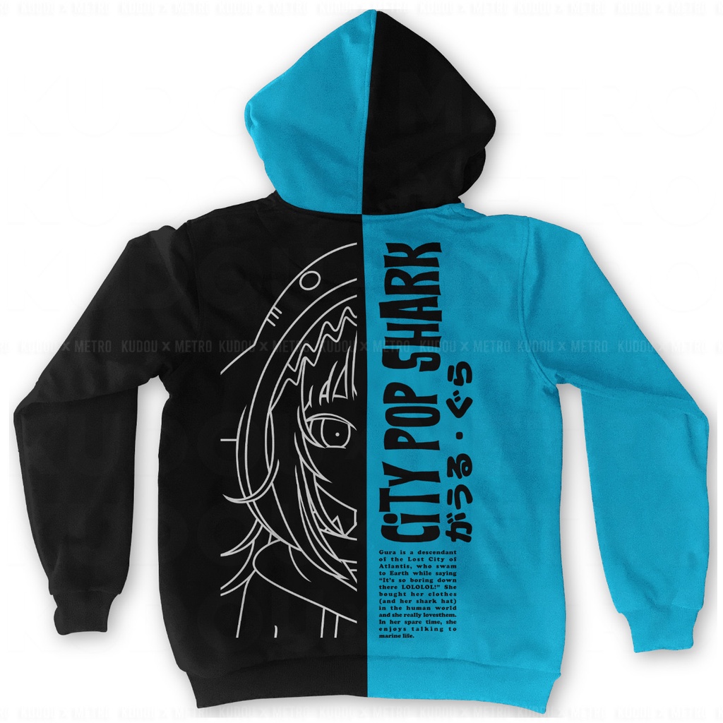 Hoodie Gawr Gura Inverted Anime Manga Premium Unisex