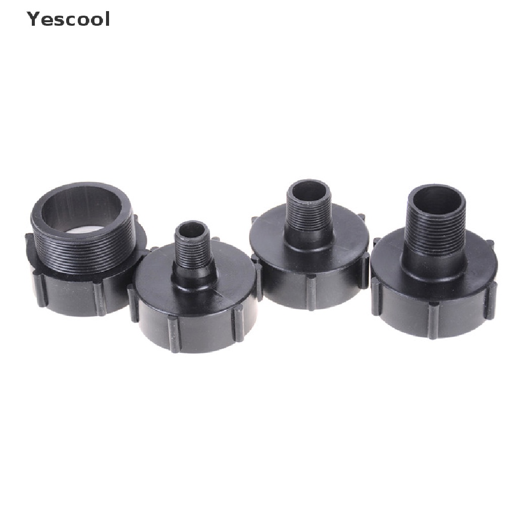 Yescool IBC Tote Tank Drain Adapter Coarse Thread 2&quot; To 1/2&quot; 3/4&quot; Garden Hose .