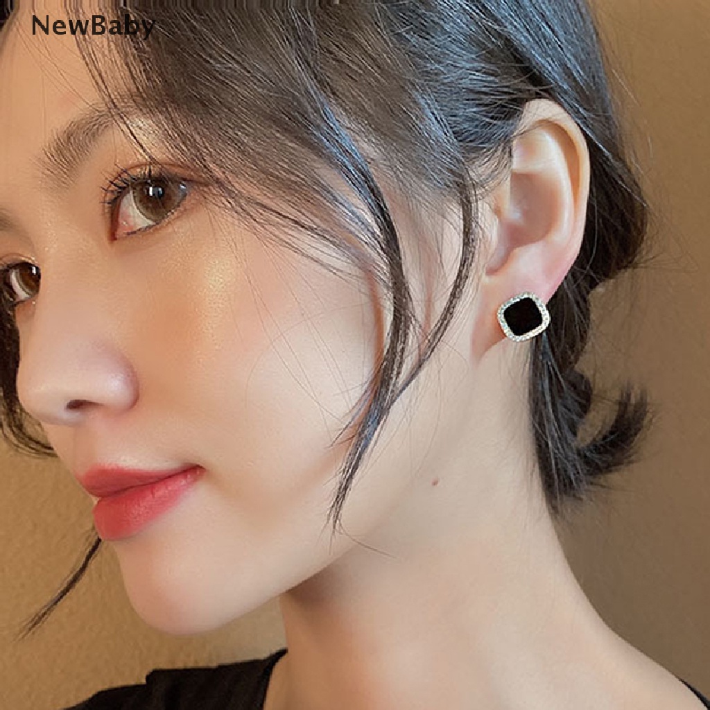 Anting Tusuk Kristal Cubic Zirconia Berlian Imitasi Untuk Wanita