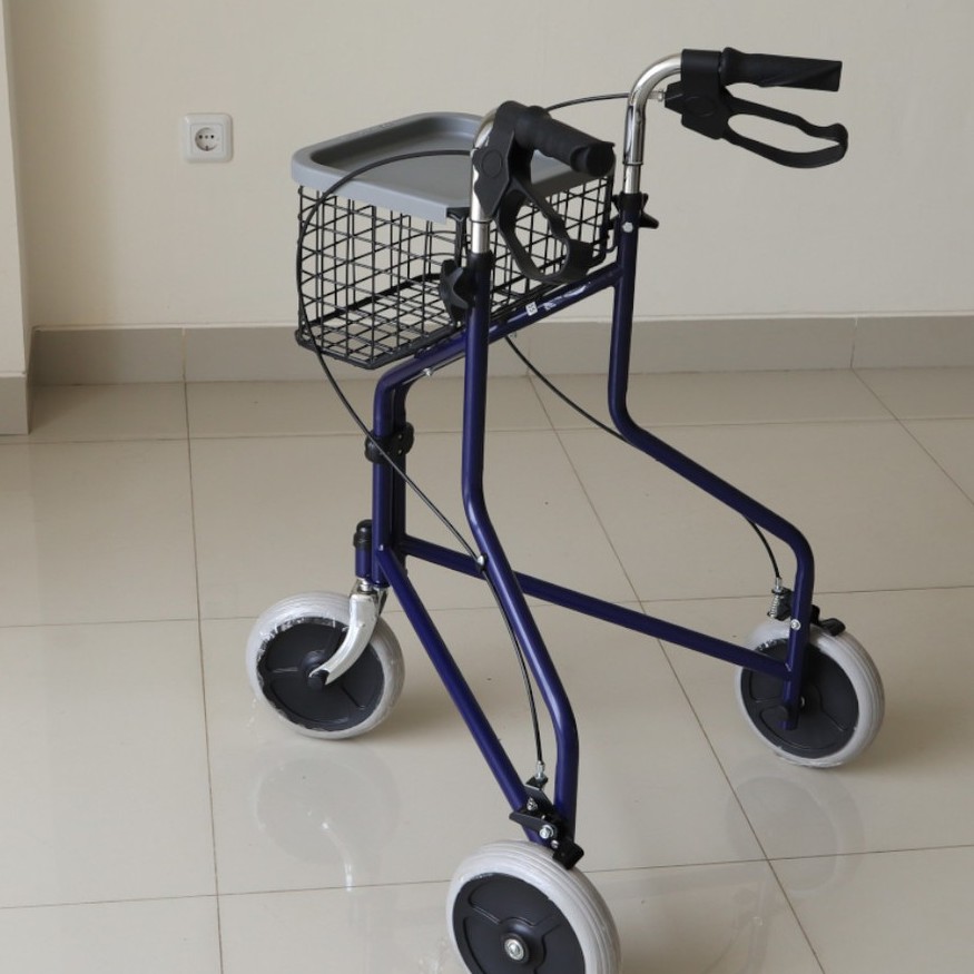 (KHUSUS GOJEK) Alat Bantu Jalan Walker Rollator GEA FS 969H / FS-969H / FS969H Roda Tiga - Alat Latihan Berjalan