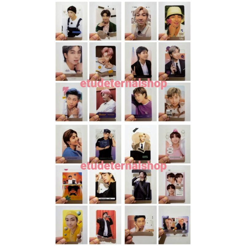 PC BTS Bangtan RM Kim Namjoon Photocard Transparan