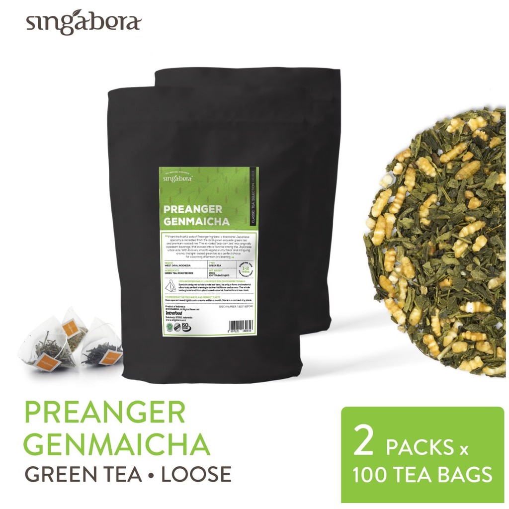 

Singabera Preanger Genmaicha - Green tea (2 pouch @ 100 teabags)