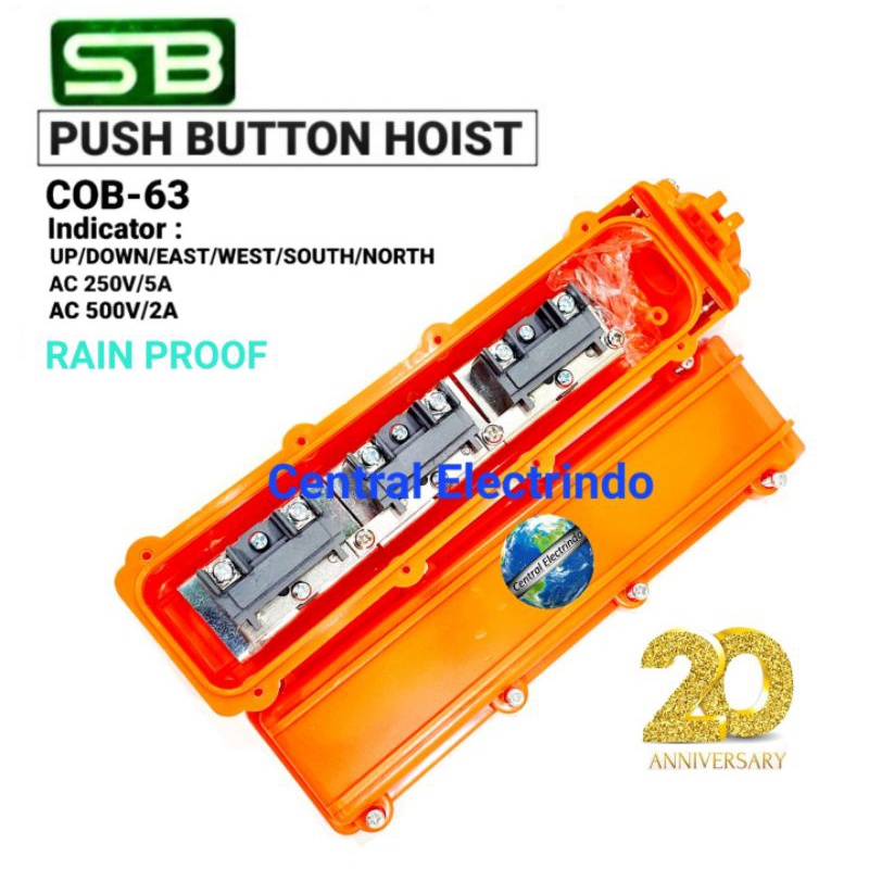 Push Button Hoist 6 Tombol COB-63 SB.