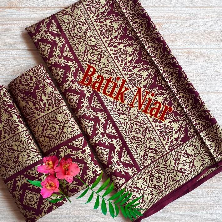 Jangan Diklik kain batik full prada emas niar songket palembang